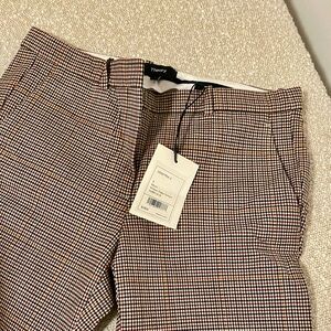 Theory Checkered winter /fall Pants wide leg size 2